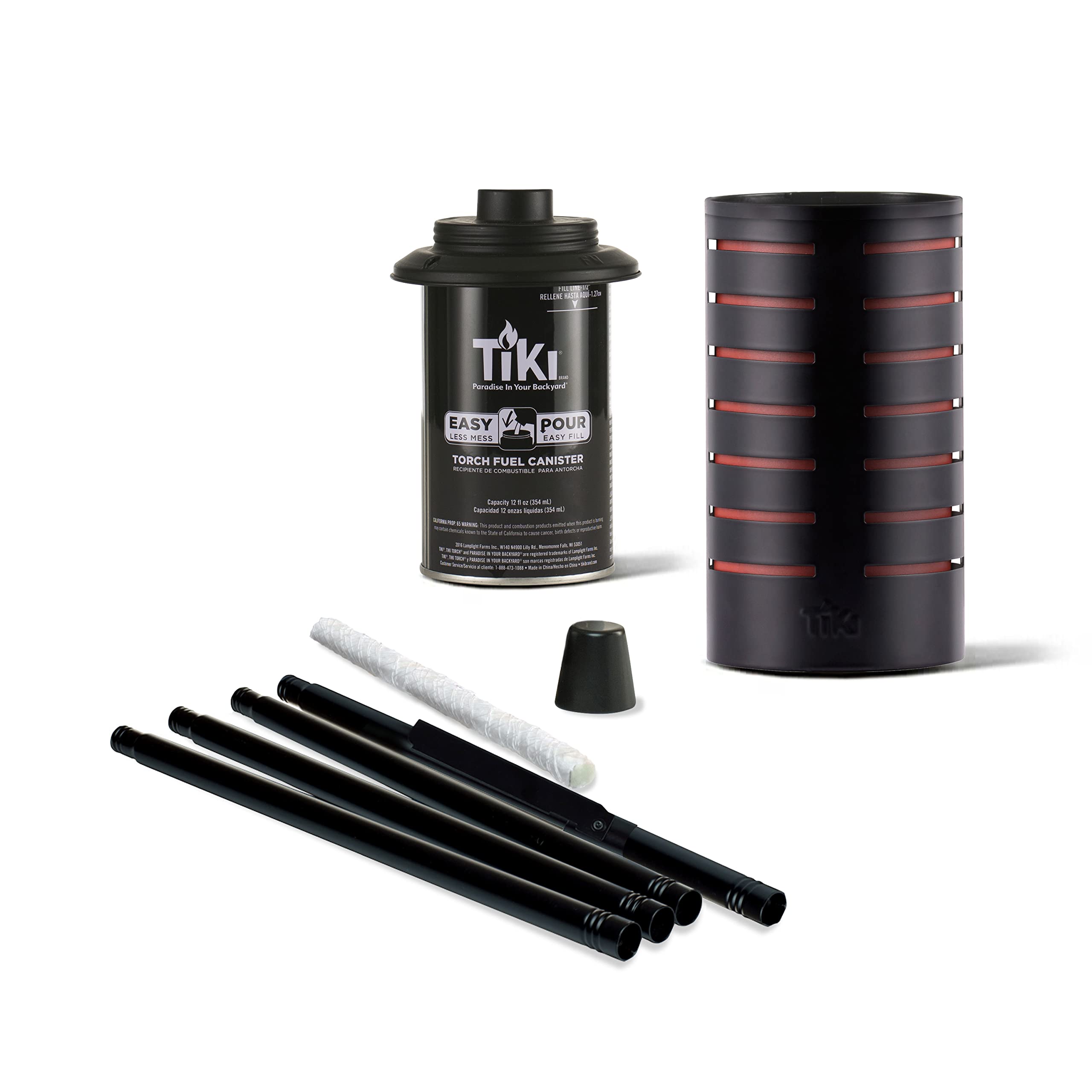 TIKI metal snuffer safely extinguishes flame after use