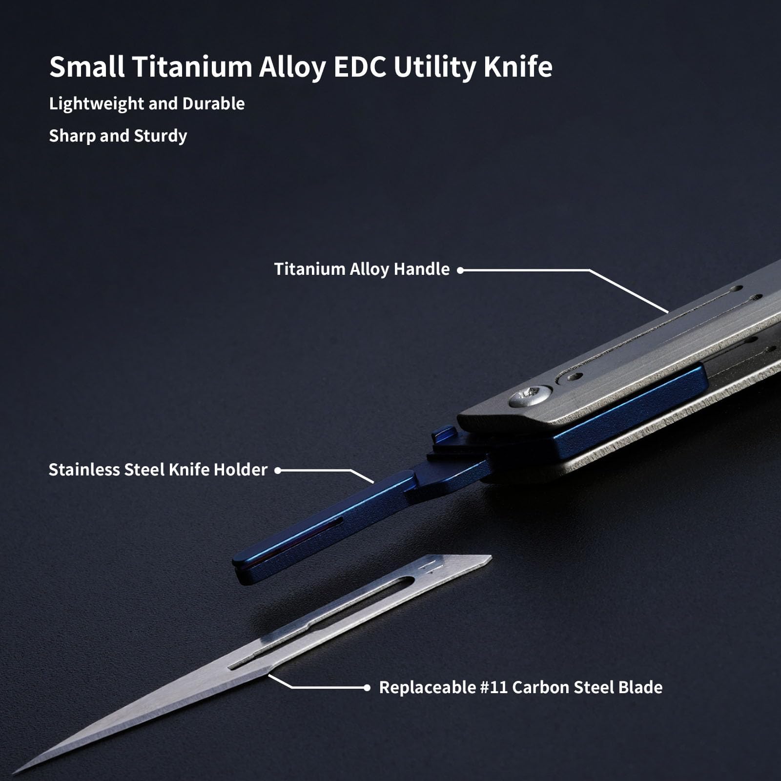 TIKIDESIGN blade change system enables quick, tool-free blade swaps.