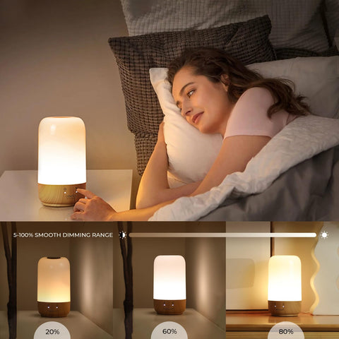 Tikkitouch lamp displaying weather forecast for daily planning