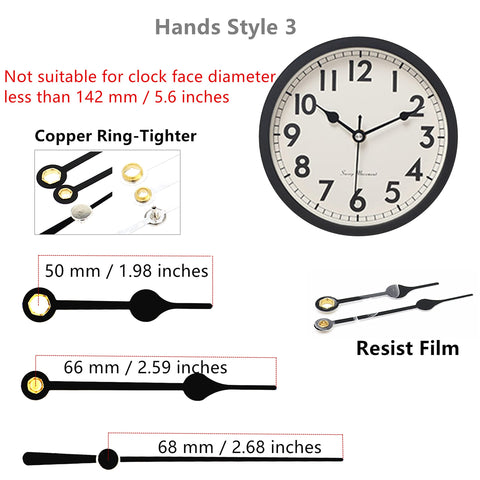 Tikround 35 cm maximum pendulum length for larger clocks