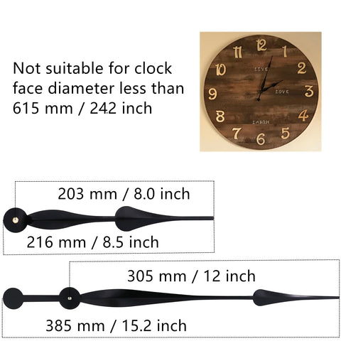 Tikround Youngtown movement fits 4-8 mm clock panels.