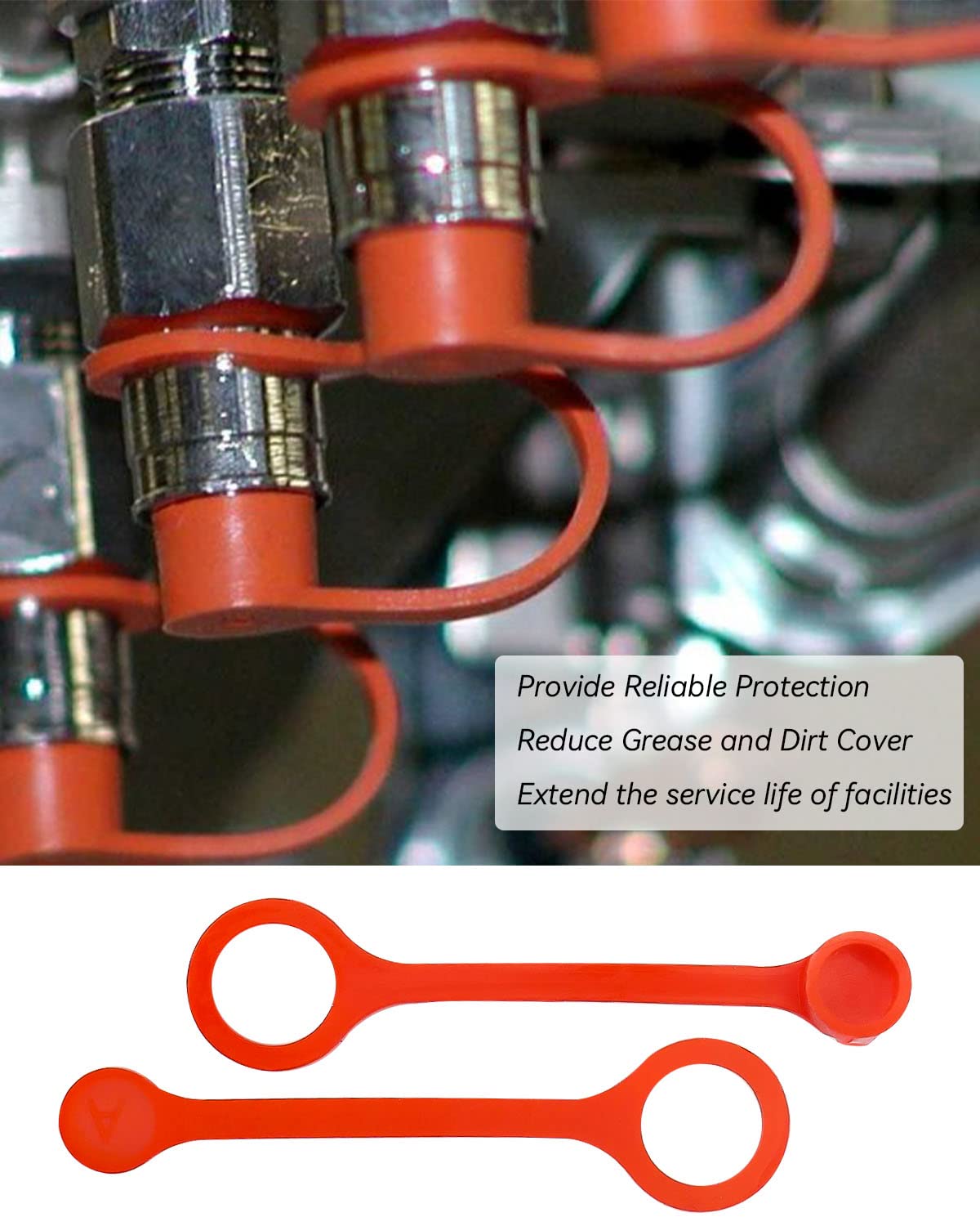 TikScience rubber deflation cap sealing a nozzle to prevent grease buildup