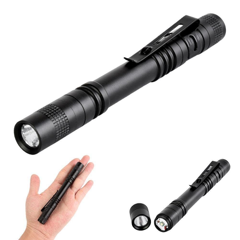Tileon Pen Flashlight close-up with clip for secure attachment.