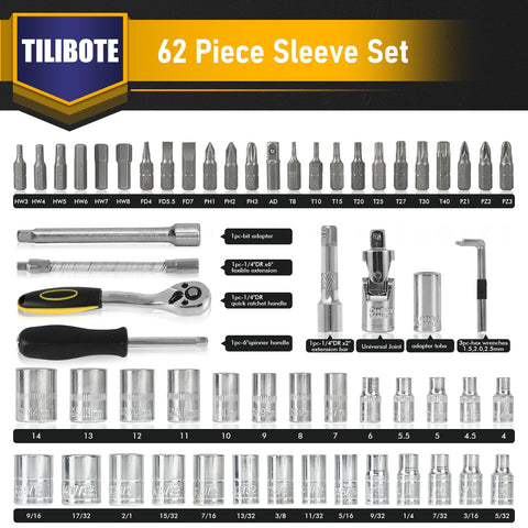 TILIBOTE quick-release socket attachment for fast socket changes