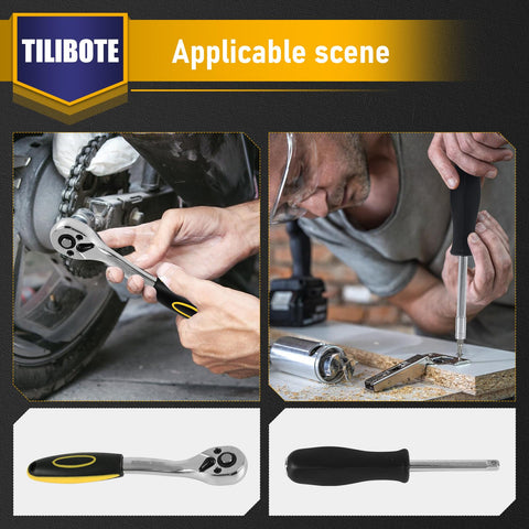 TILIBOTE screwdriver bit kit for common fasteners
