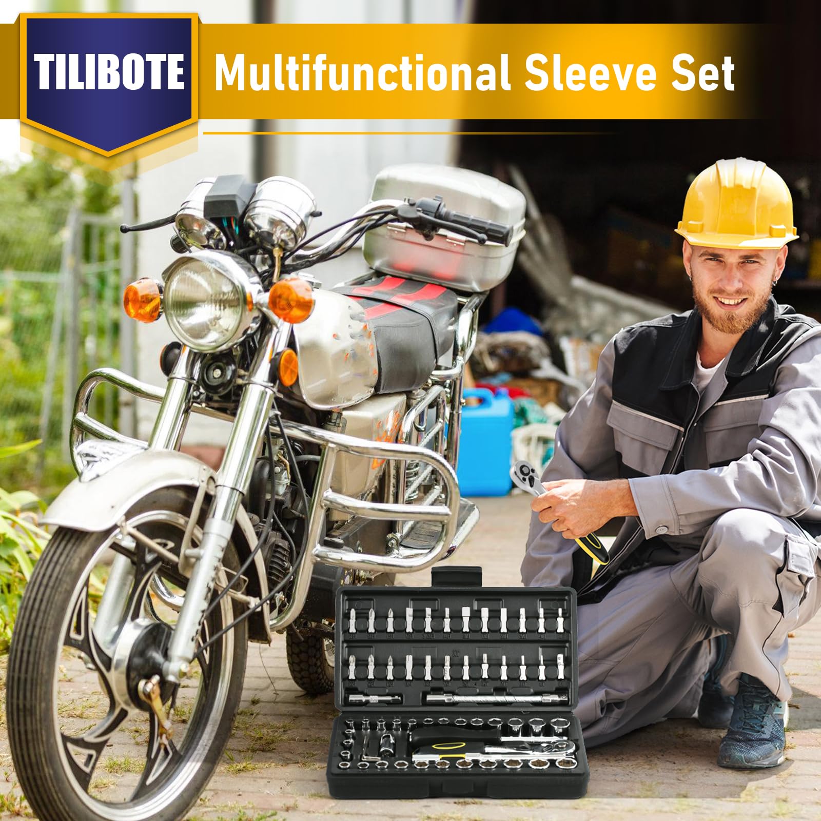 TILIBOTE organized tool case with accessories