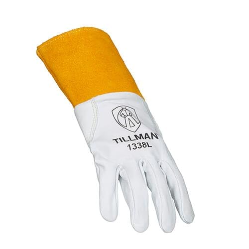 Tillman 1338 reinforced-thumb glove enhances strength at stress points.