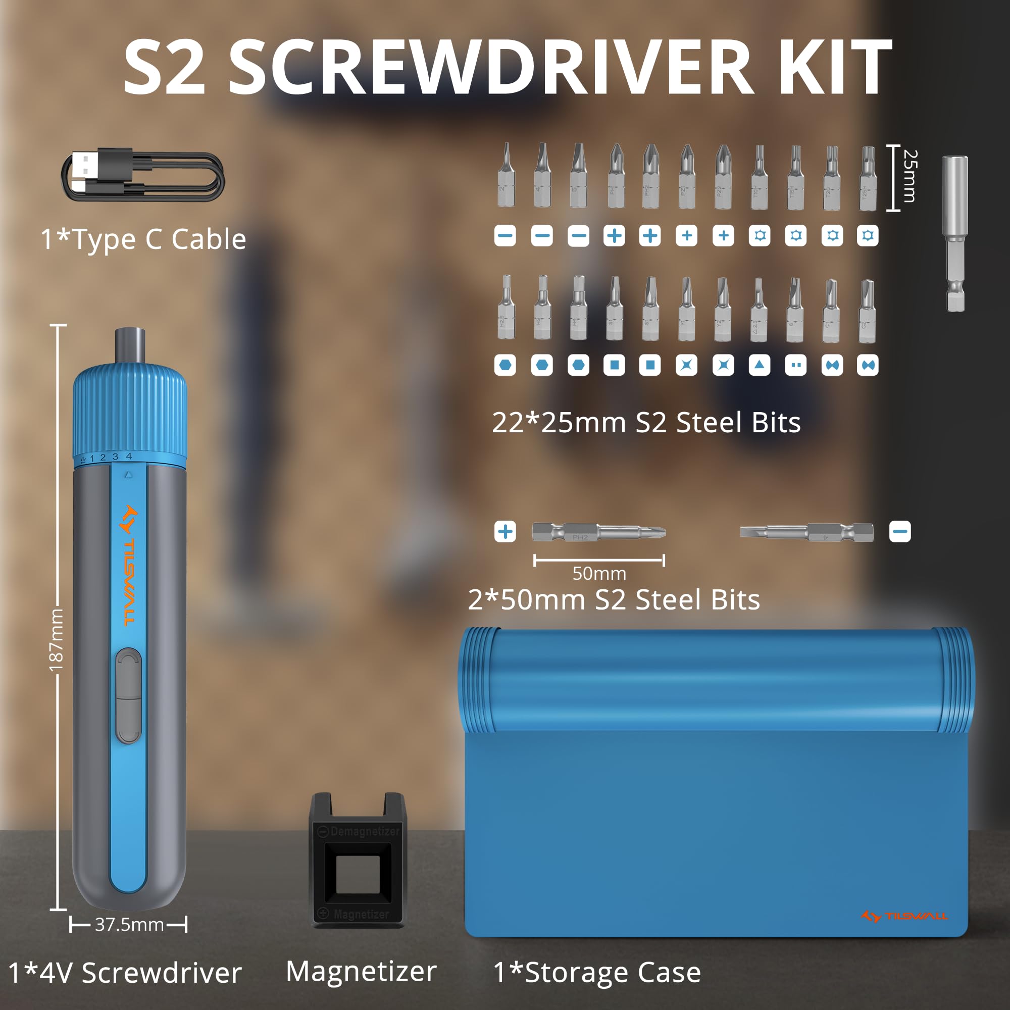 TILSWALL portable storage case keeps bits organized.