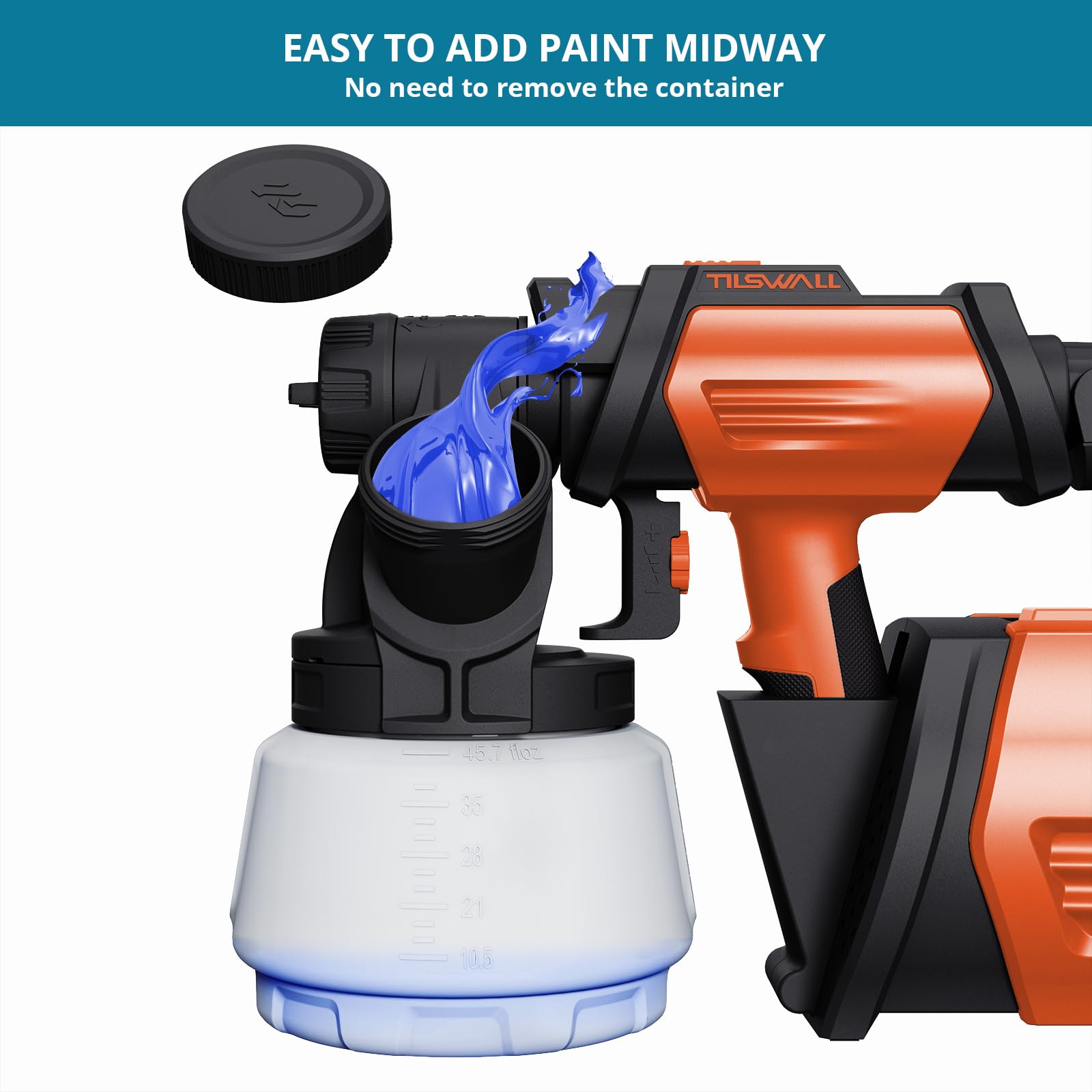Tilswall high-viscosity compatibility supports oil- and water-based paints with adjustable flow