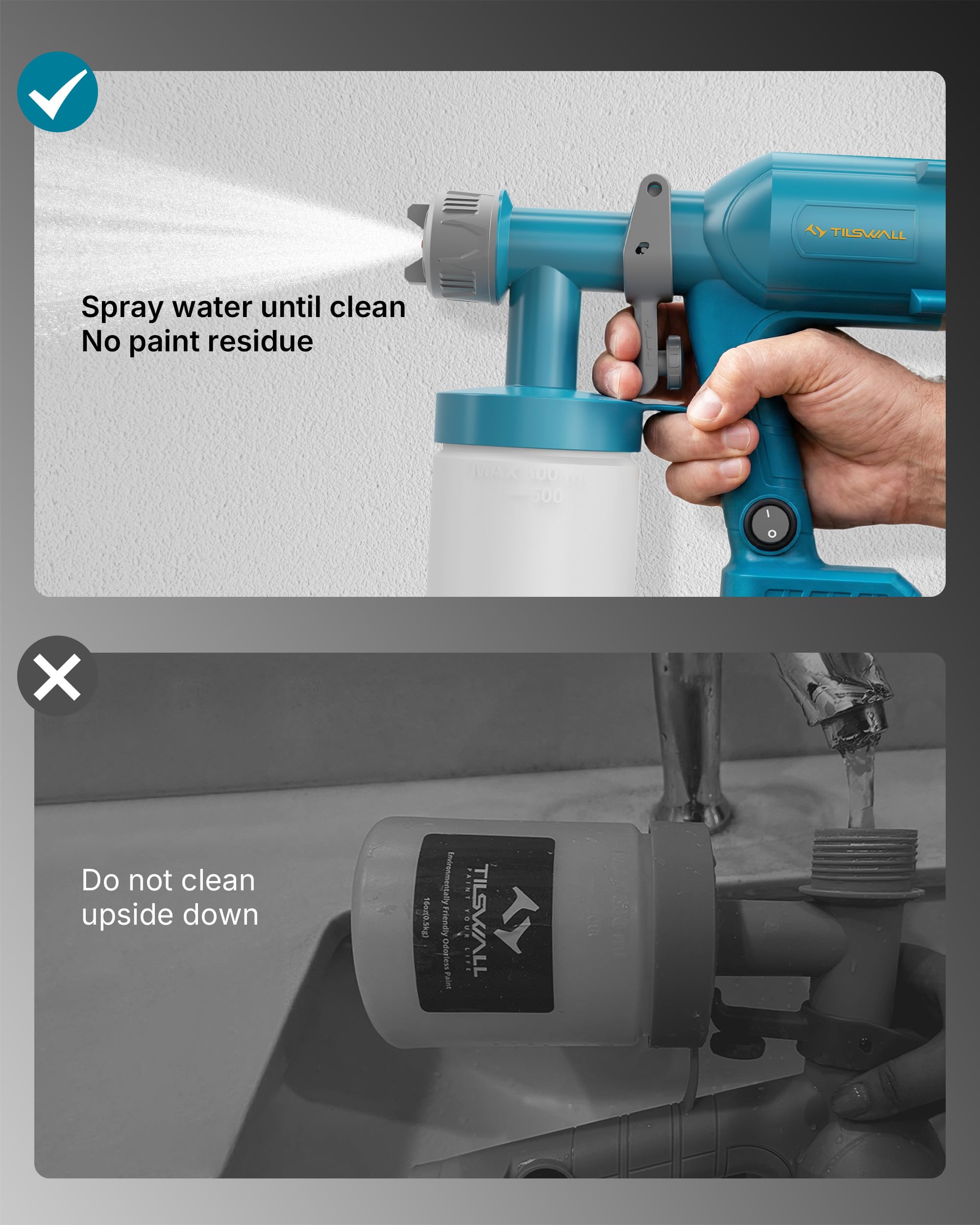 Tilswall compact tool ideal for furniture refinishing and walls.