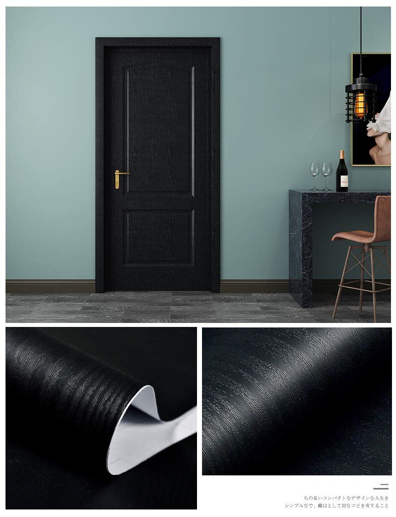 Tiltil Black Wood wallpaper demonstrates easy cleaning and wear resistance.