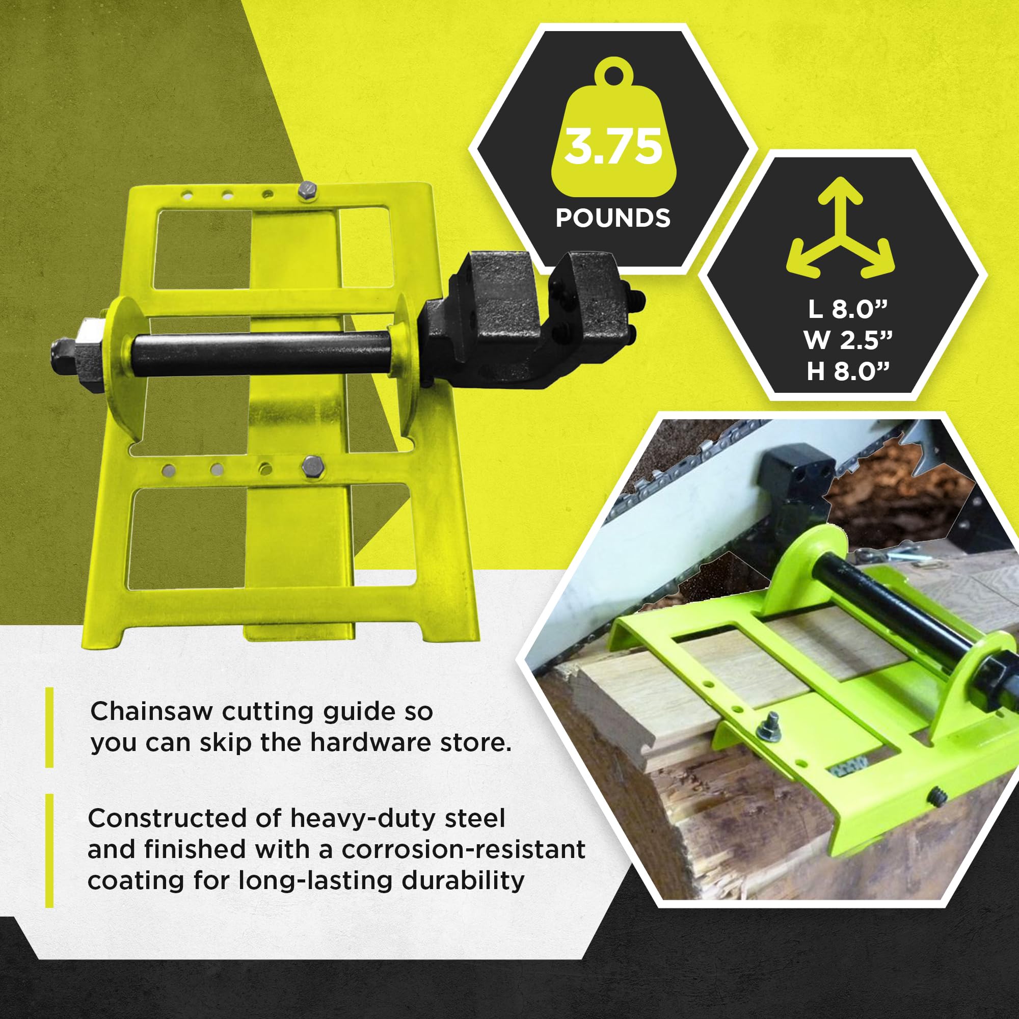 Timber Tuff TMW-56 assembled in action demonstrates quick setup for precise cuts