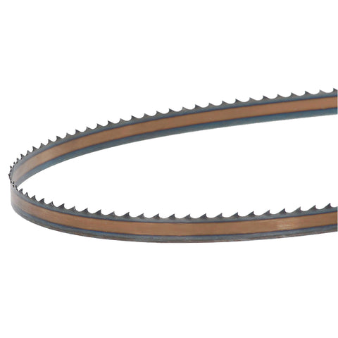 Timber Wolf bandsaw blade side view showing thin kerf for efficient resawing