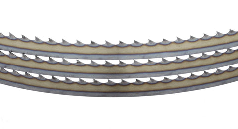 Timber Wolf induction-hardened band saw blade for consistent performance and longer life.