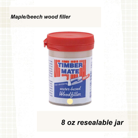 Timbermate fast-drying wood putty facilitates rapid interior repairs.