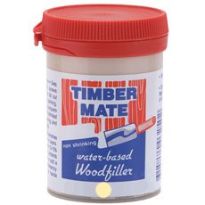 Timbermate grain filler ready for easy application on wood surfaces.