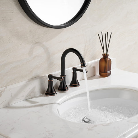 TimeArrow Orb 360-degree swivel spout demonstrates easy sink access
