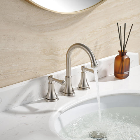 TimeArrow TAF830Y-BN gooseneck 360 swivel spout for easy access.