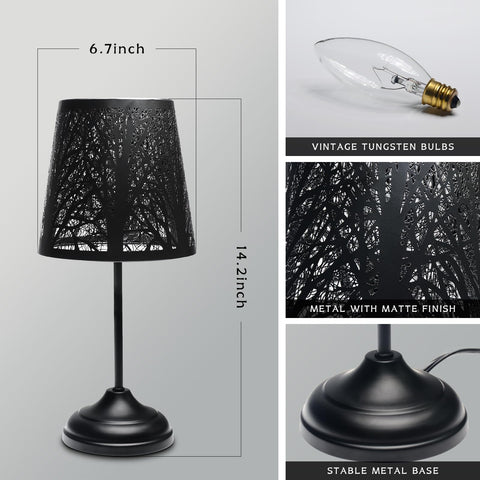 Timeflies anti-tipping metal-base lamp stays steady on desks and tables.