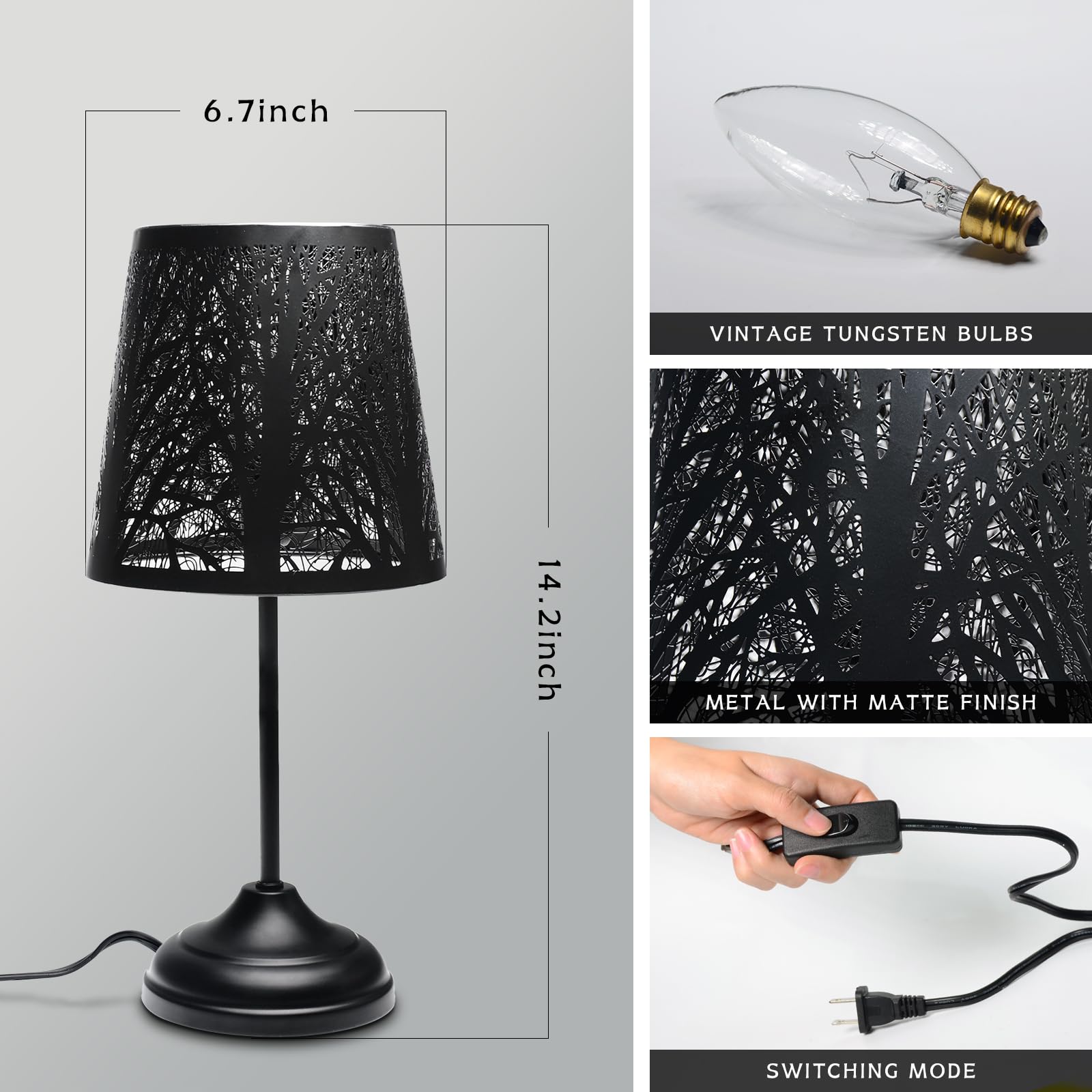 Timeflies kids night light provides gentle glow on nightstands for bedtime.