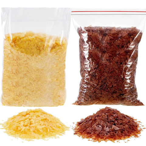 Timgle 35oz light-yellow shellac flakes for warm wood finishes