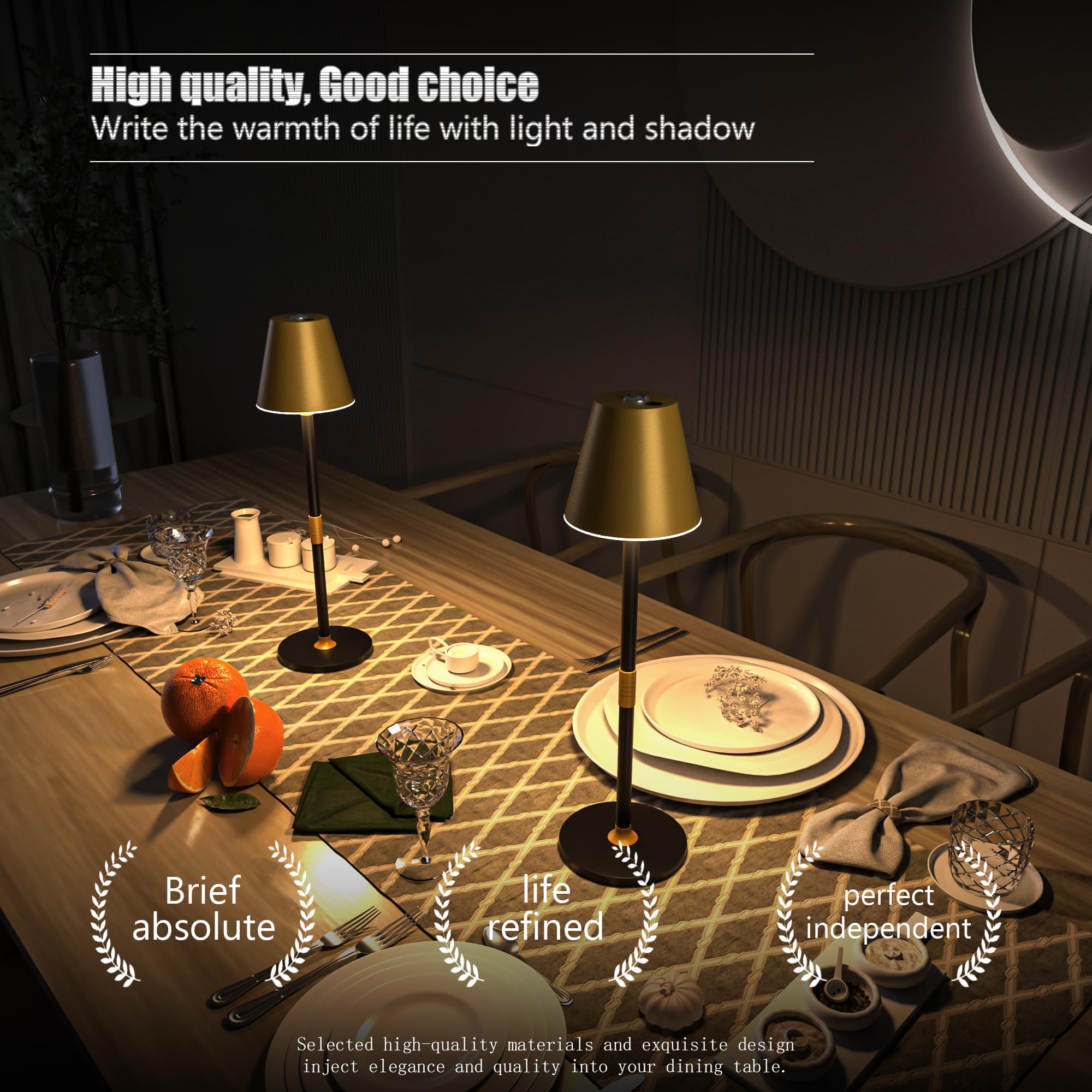 Timjorman 360-degree illumination demonstrates even light across a desk area.