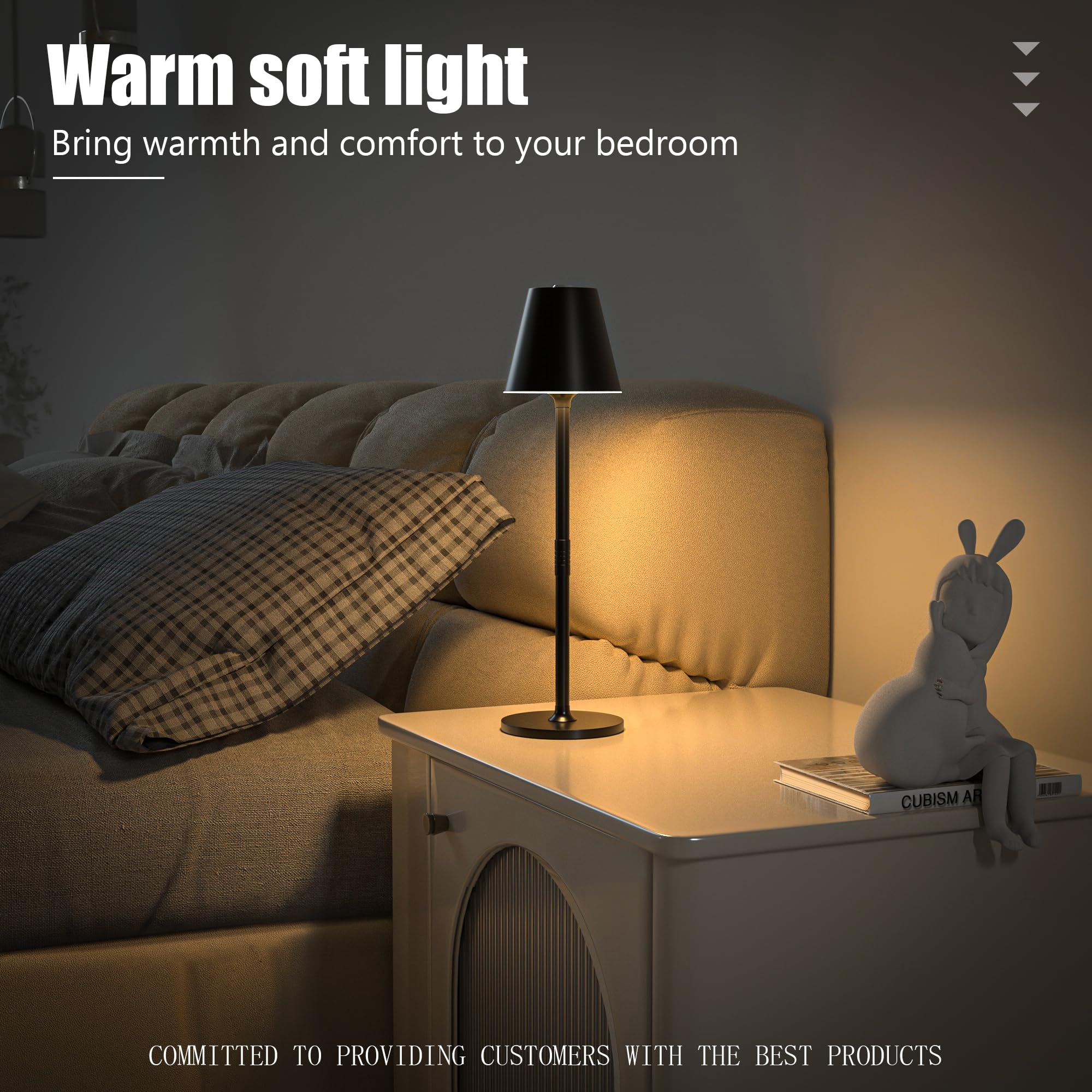 Timjorman cordless lamp offers 3-level brightness for various tasks