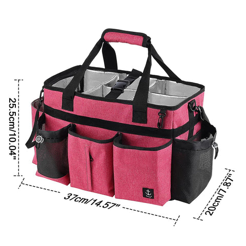 Timoxi Cleaning Caddy Bag adjustable shoulder strap for hands-free cleaning