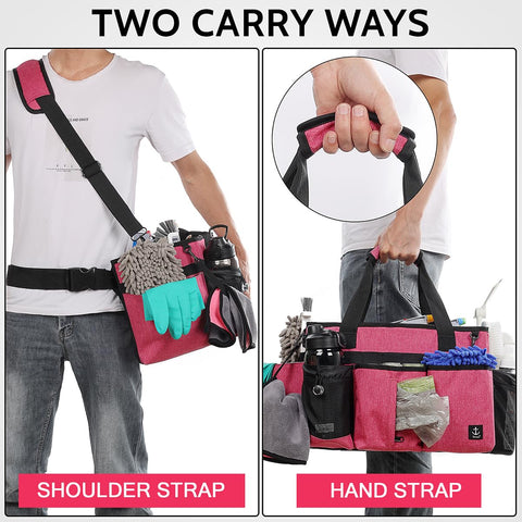 Timoxi Cleaning Caddy Bag waist belt provides stable wear during tasks