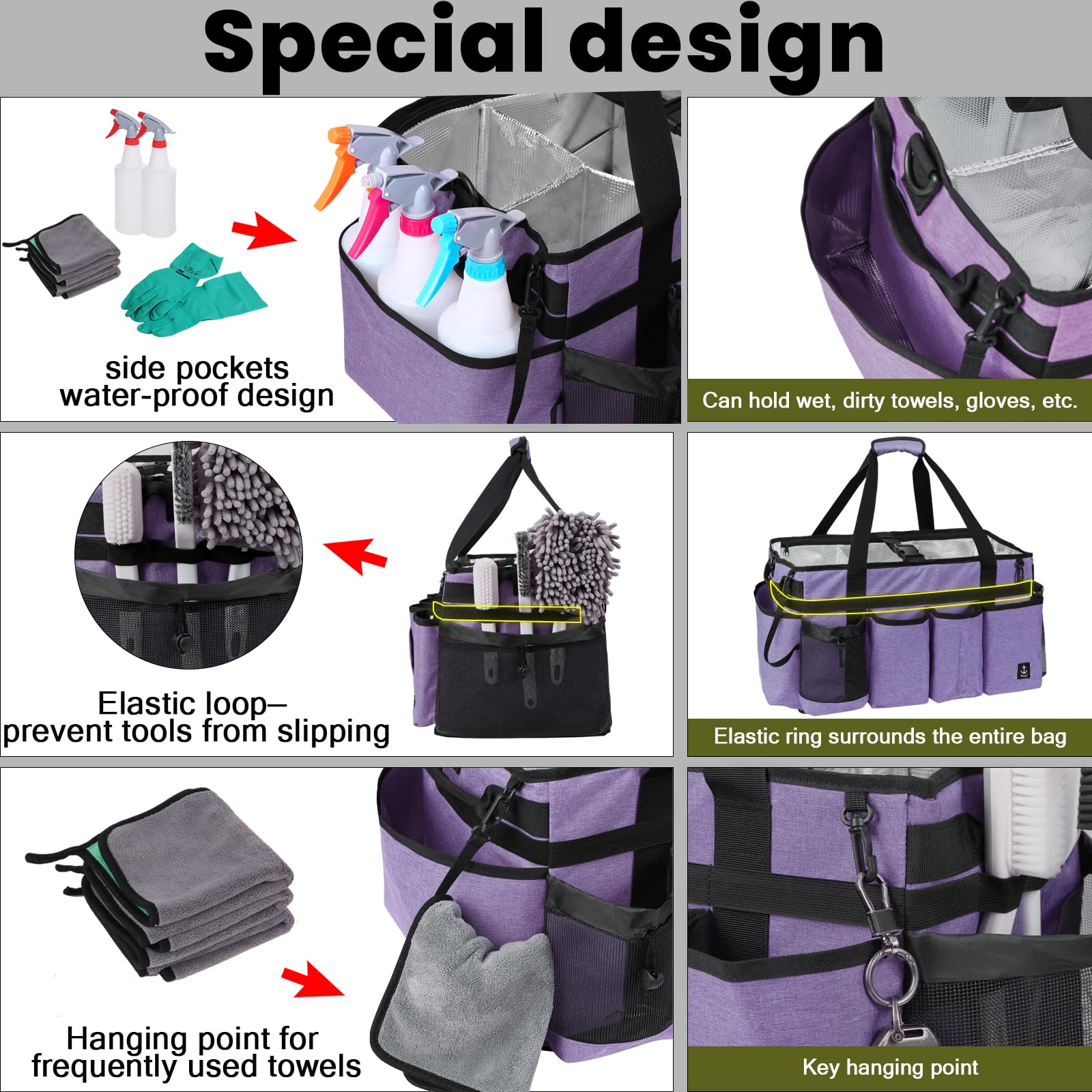 Timoxi waterproof nylon fabric withstands daily use and easy cleaning.