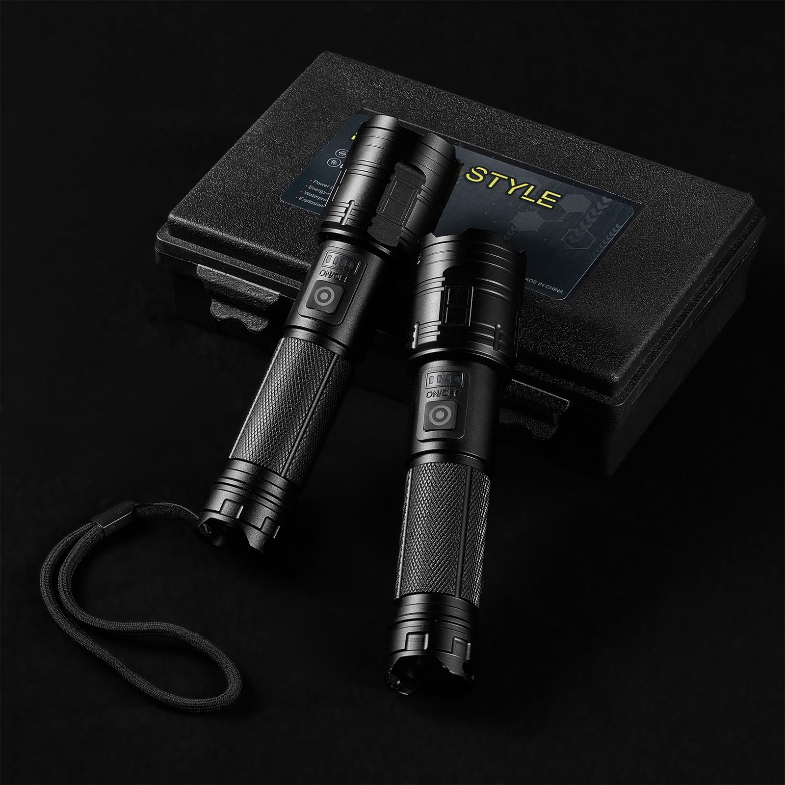 TIMSUMR flashlight in car emergency kit provides nighttime visibility.