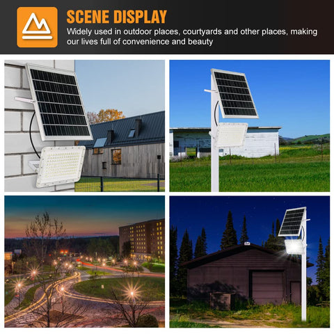 24,000 lumens provide bright coverage for driveways, pools, and pathways