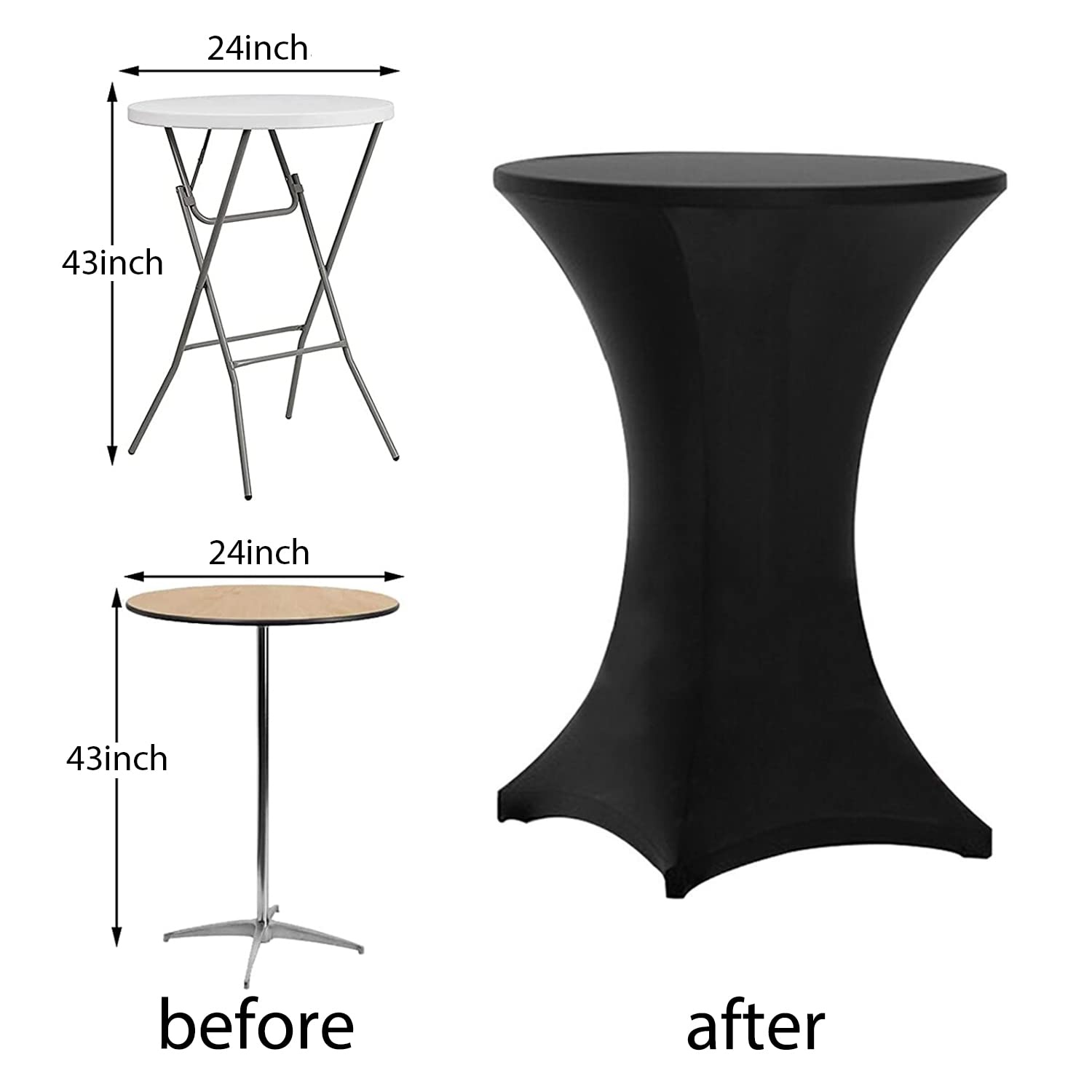 Tina's fabric resists wrinkles and stains for easy reuse.