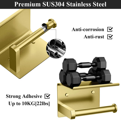 Adhesive installation option for quick no-drill mounting of the Tindbea holder