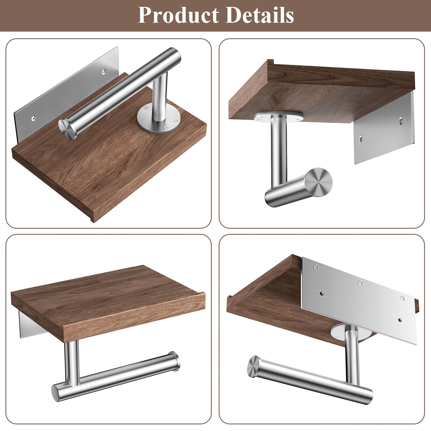 Tindbea hardware-included installation highlights quick drill-ready setup.
