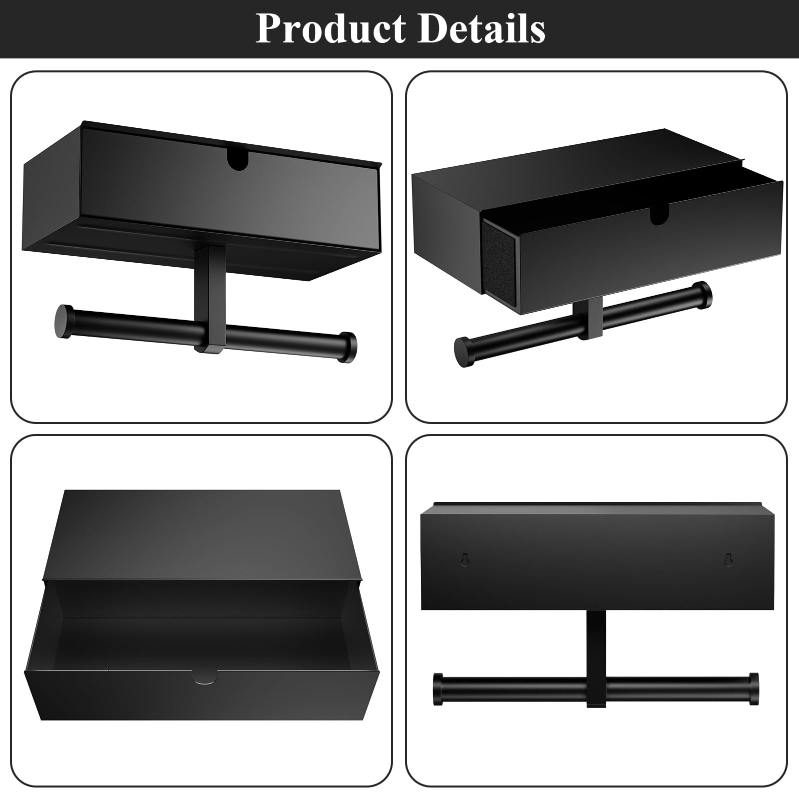 Tindbea installation kit with screws and guide for quick, secure mounting.
