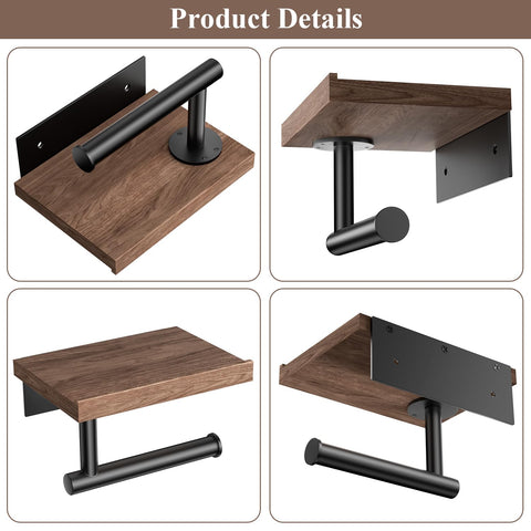 Tindbea mega-roll compatible holder accepts standard or oversized rolls without fuss.