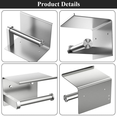 Tindbea rustproof stainless steel bathroom storage dispenser in brushed nickel