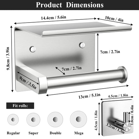 Tindbea wall-mount hardware kit included, easy secure installation