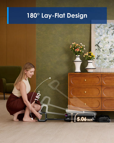 Tineco dual-edge cleaning reaches corners and along edges.