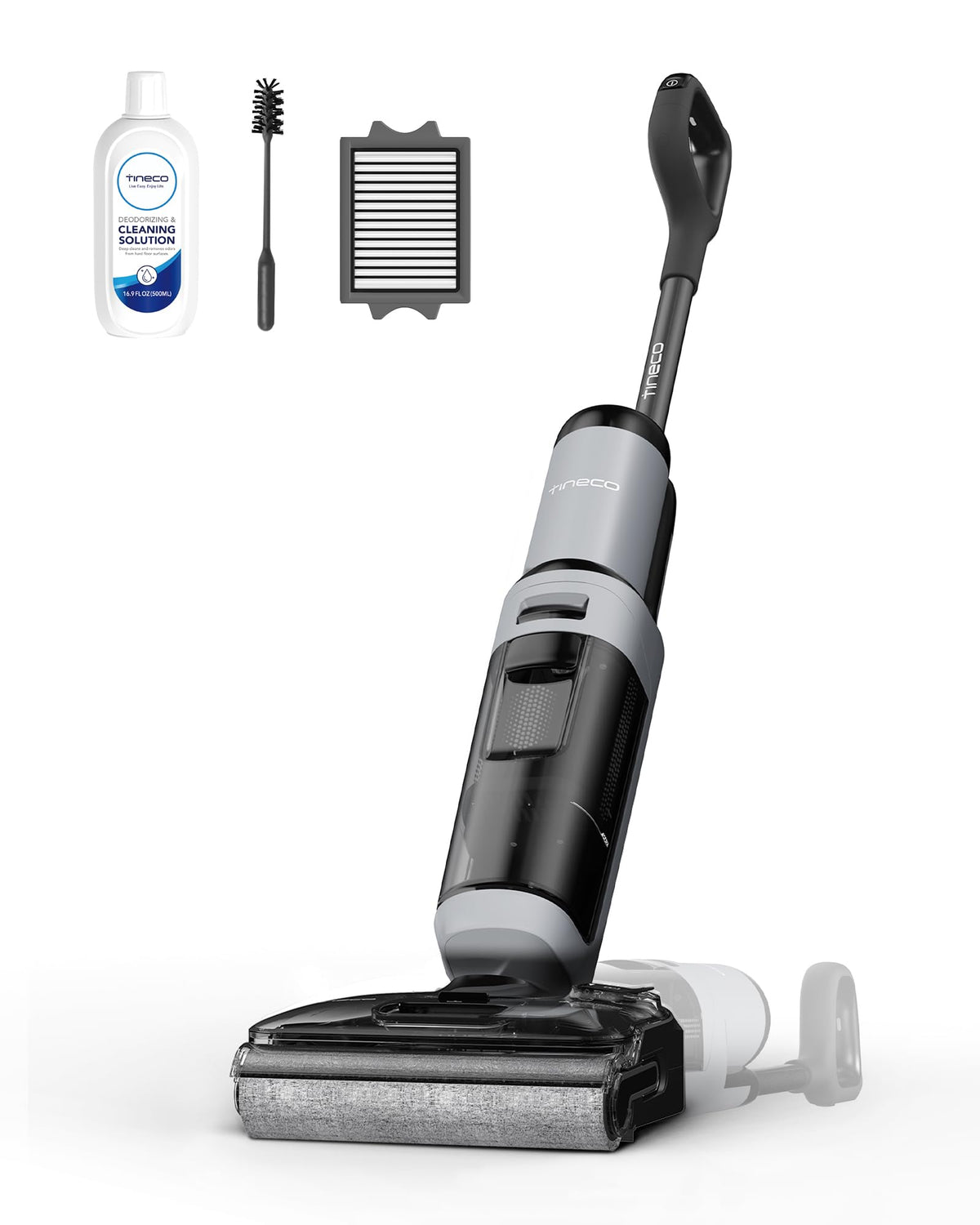 Tineco Floor ONE i5 Stretch cleans under furniture with a near-flat profile