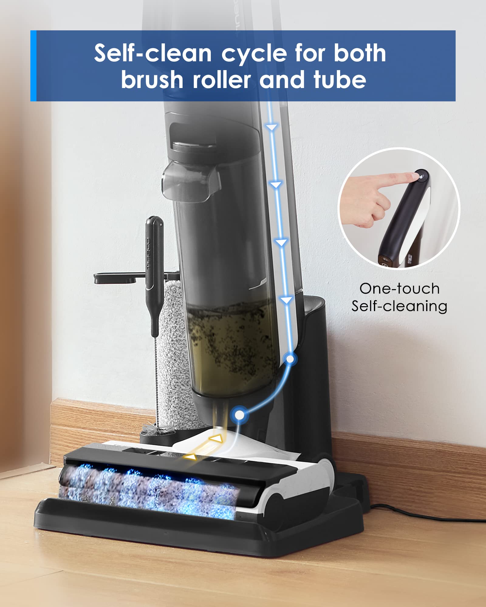 Tineco Floor ONE S5 Combo pet hair strainer aids quick cleanup