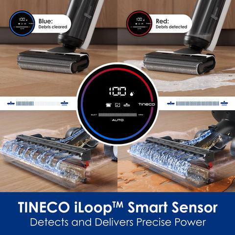 Tineco Floor One S5 dual water tanks with clean and dirty water separation.