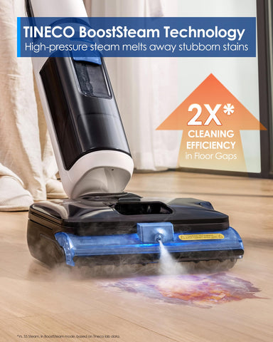 Tineco Floor One S6 Stretch 320°F steam dissolving tough grease
