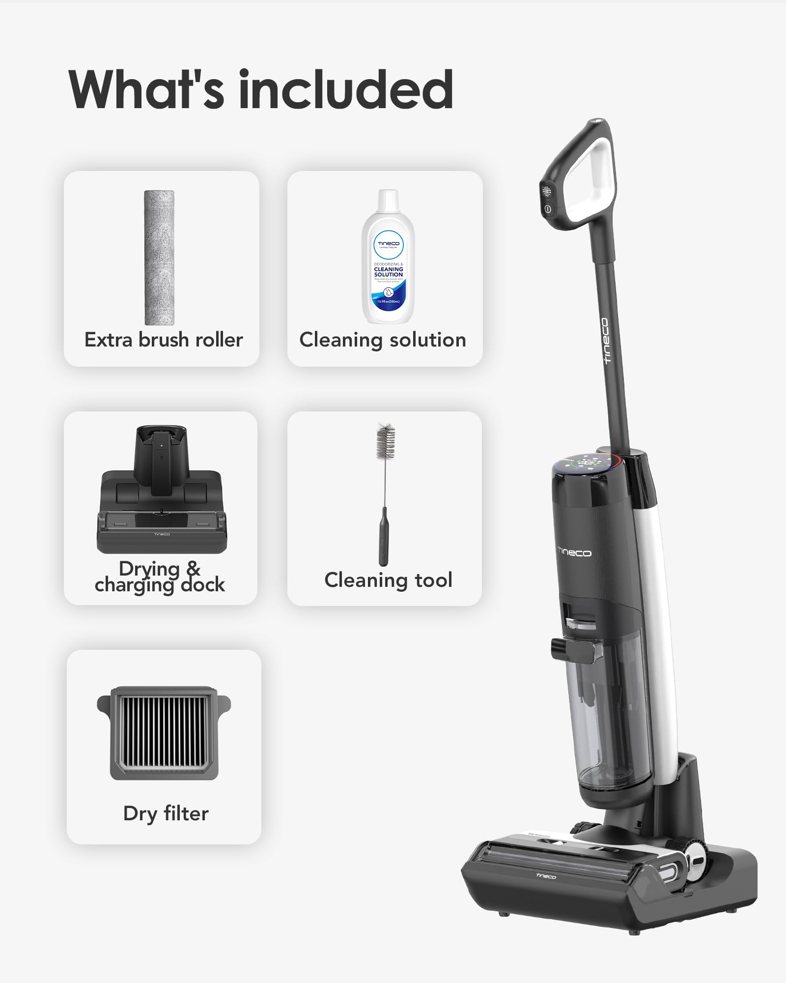 Tineco Floor One S7 clean dustbin for easy disposal after messes