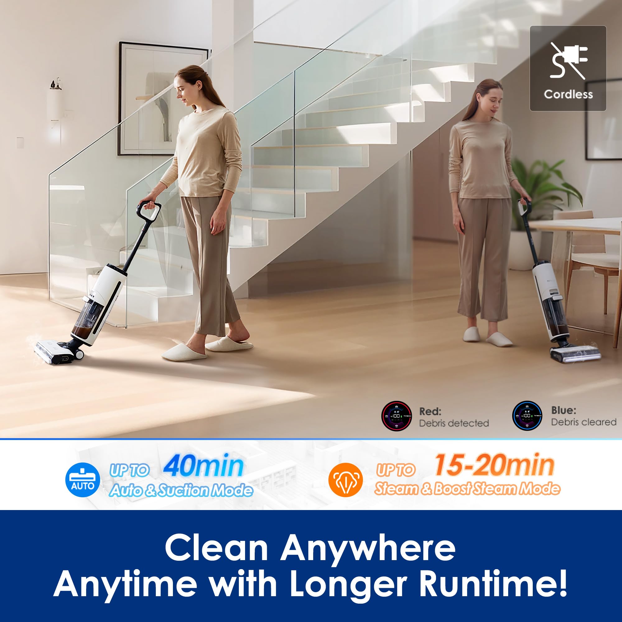 Tineco Floor ONE S7 MHCBS recycles dirty water for nonstop brush cleaning