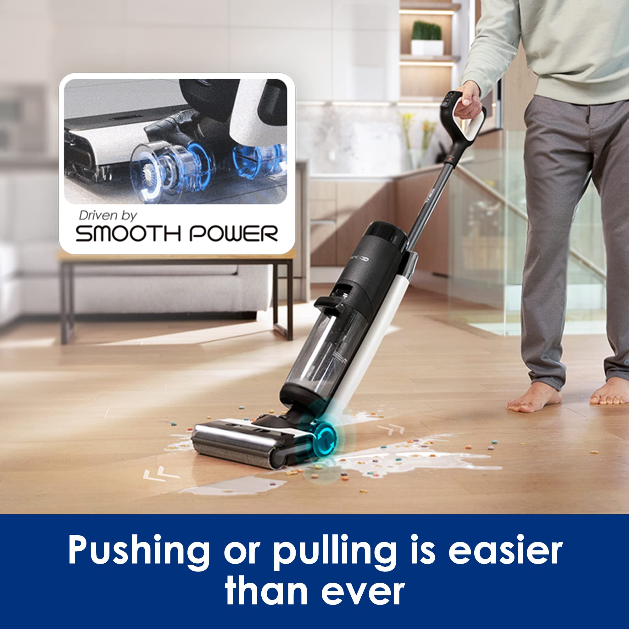 Tineco Floor ONE S7 PRO self-cleaning cycle simplifies maintenance.