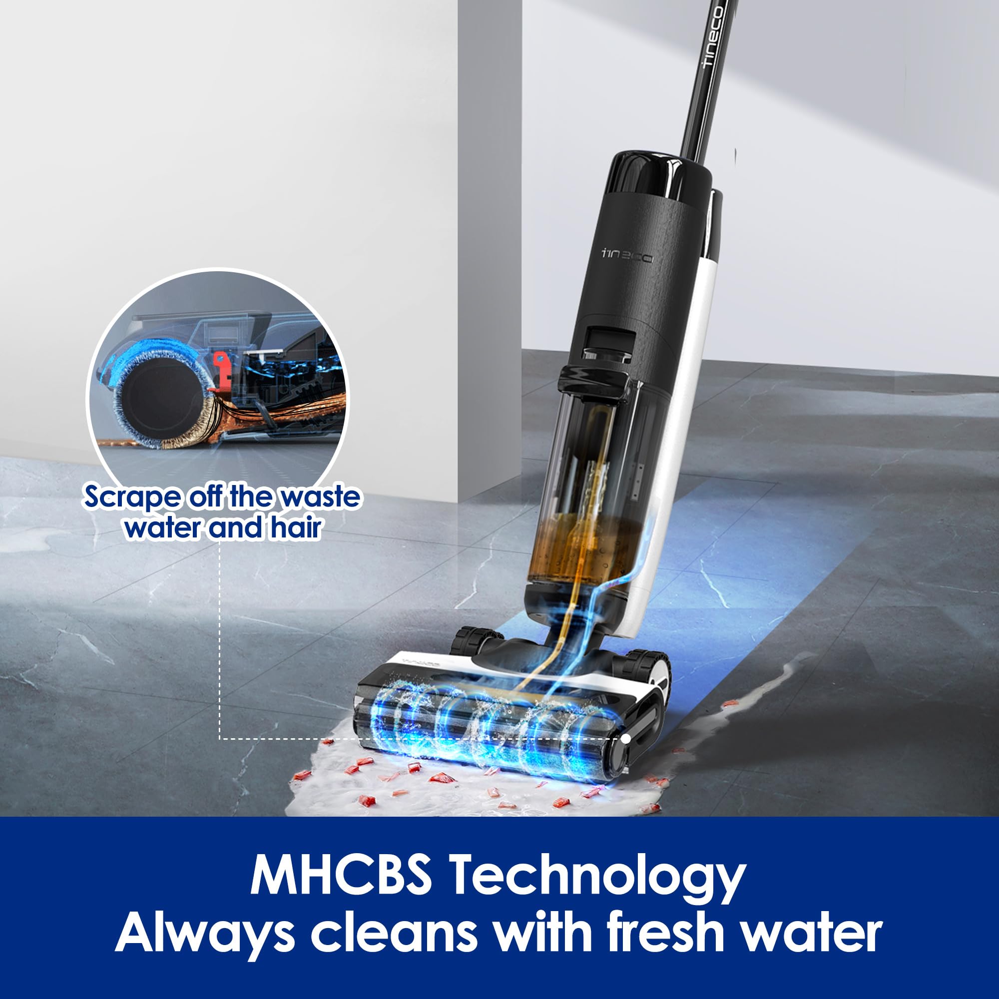 Tineco Floor ONE S7 PRO smart mopping mode enhances efficiency.