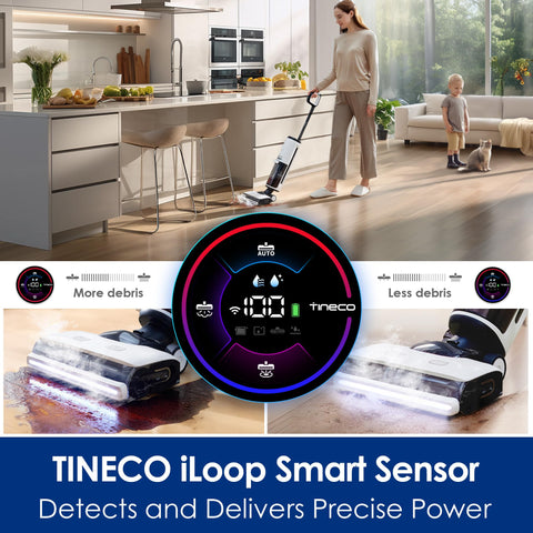 Tineco Floor ONE S7 self-cleaning cycle removes grime from brush