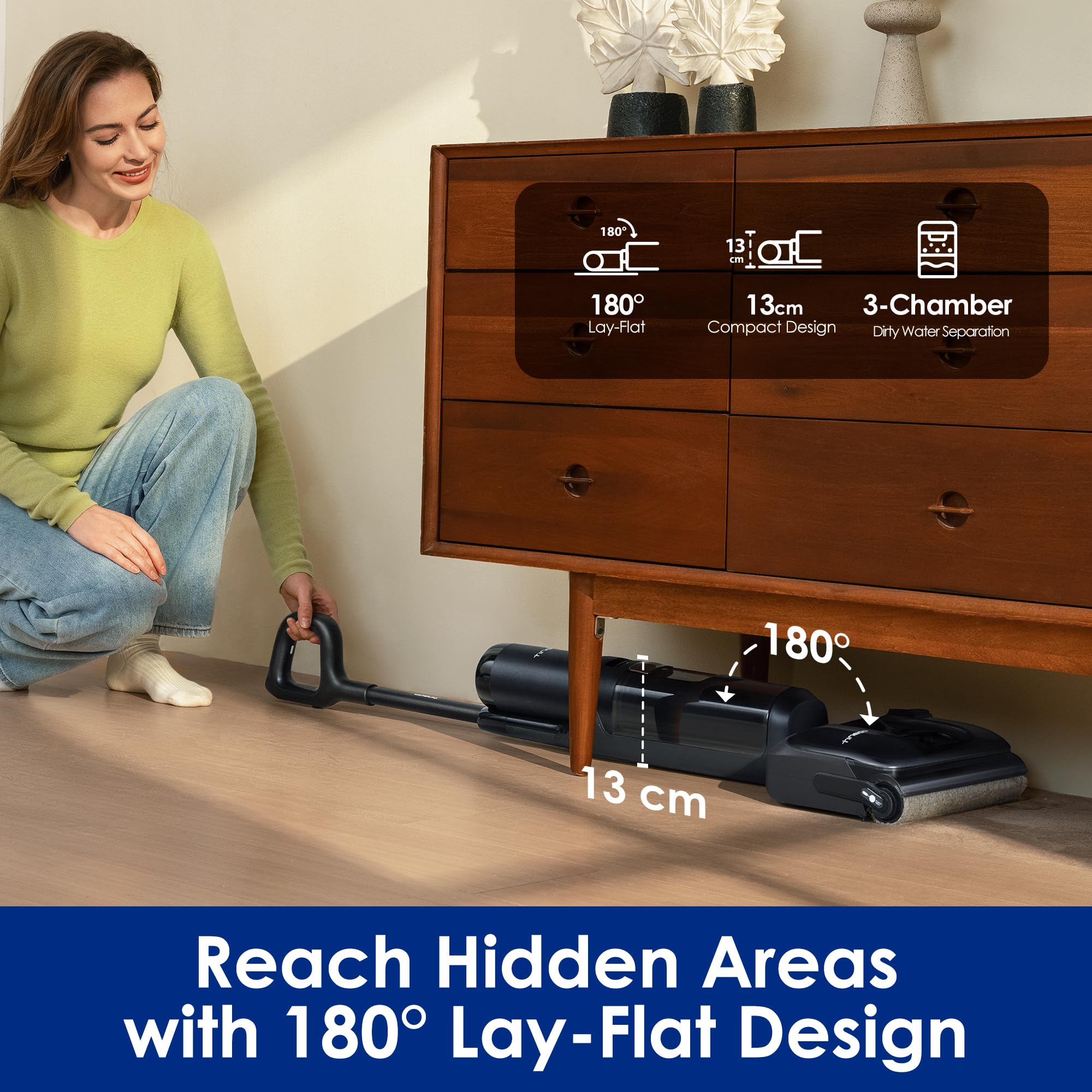 Tineco Floor ONE S7 Stretch with Flashdry system for quick cleaning refresh